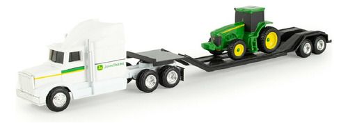 Miniatura Carreta Prancha Com Trator John Deere 1/64